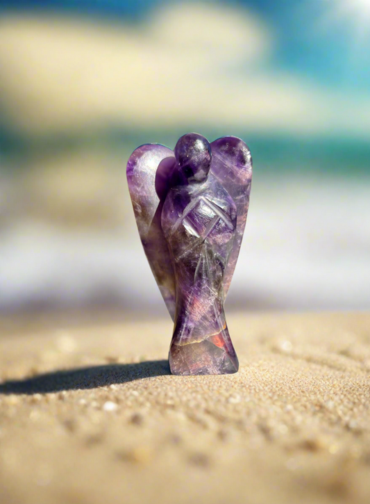 Chevron Amethyst Angel