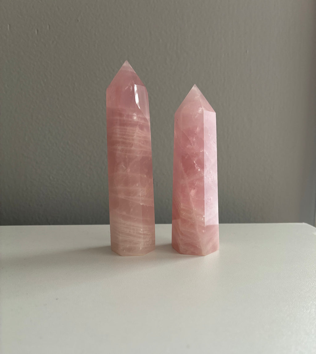 Rose Quartz mini tower