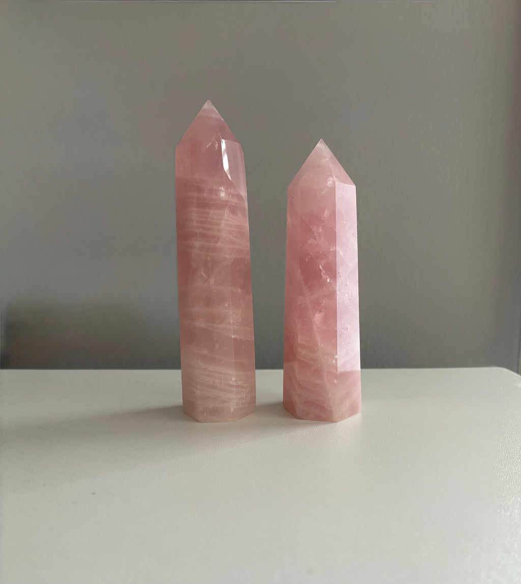Rose Quartz mini tower